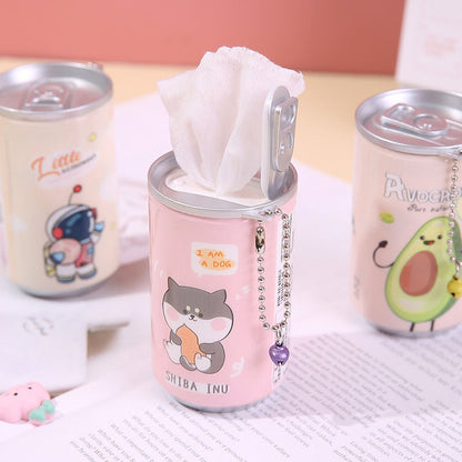 Mini Wet Tissue Wipes Can