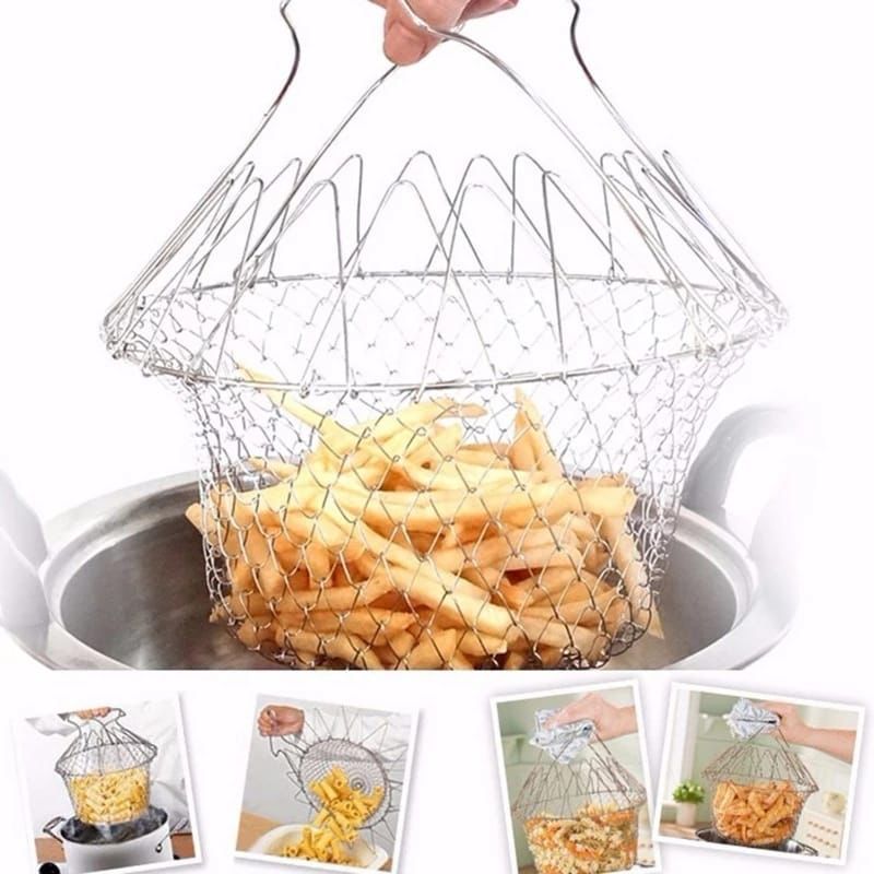 Multifunctional Foldable Chef Basket | 12 in 1 Kitchen Tool - Budget Mart