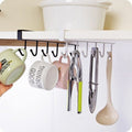 Multipurpose Iron Hanger with 6 Hooks - Budget Mart