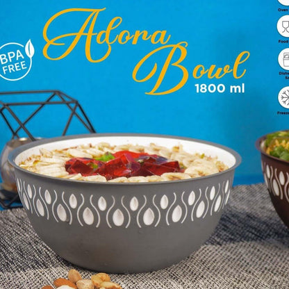 Multipurpose Kitchen Adora Bowl 1800ML. - Budget Mart