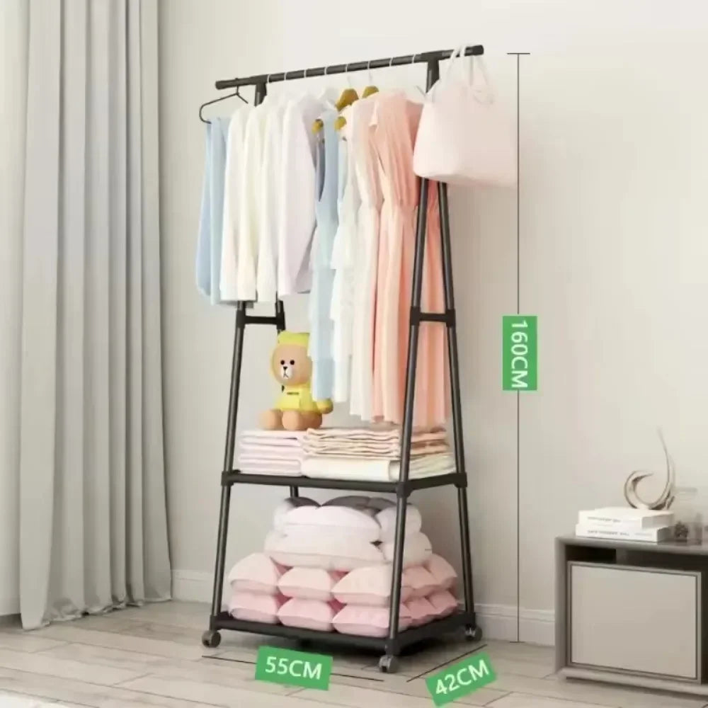Multipurpose Triangle Rack with Movable Wheel