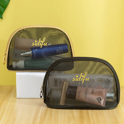 New Portable Cosmetic Makeup Organizer Mesh Bag
