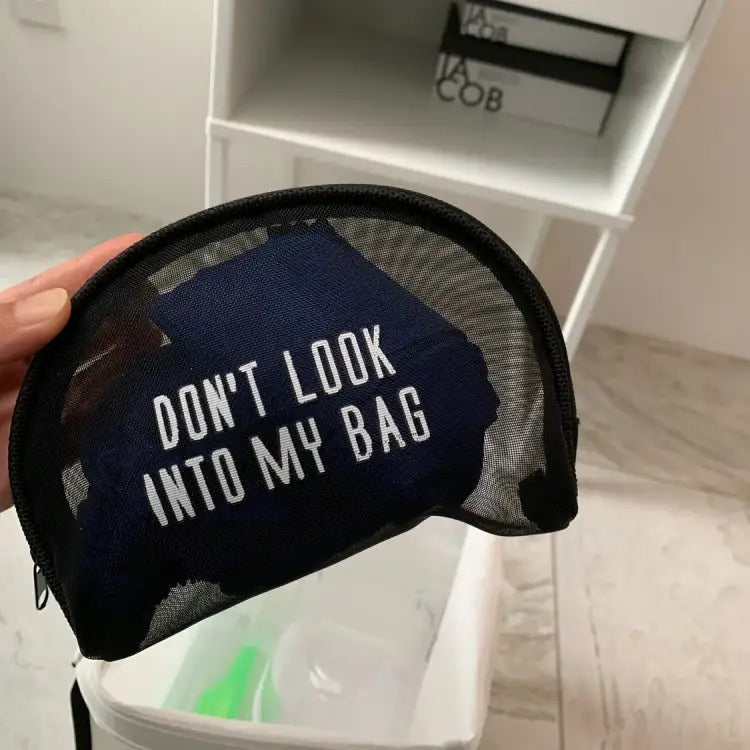 New Portable Cosmetic Makeup Organizer Mesh Bag
