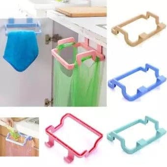 Pack of 2 - Garbage/Trash Bin Bag Holder & Towel Rack For Kitchen Drawer. - Budget Mart