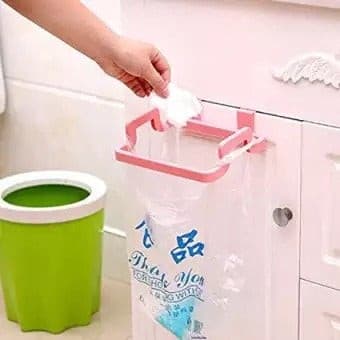 Pack of 2 - Garbage/Trash Bin Bag Holder & Towel Rack For Kitchen Drawer. - Budget Mart