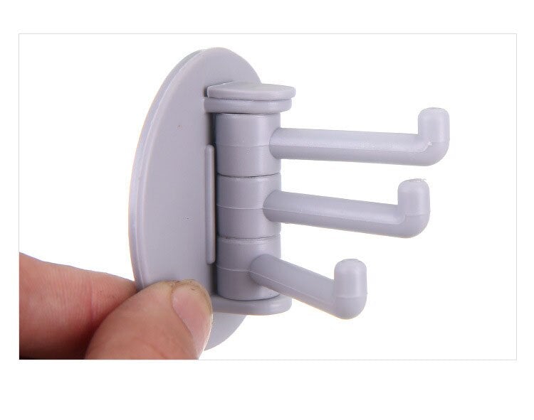 Pack Of 2 Self Adhesive 3 Branch Hook for Multipurpose Use - Budget Mart