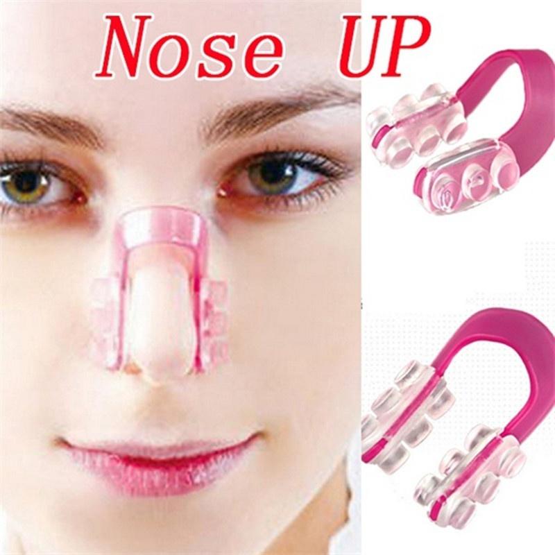 Pack Of 2 Silicone Nose Shaper Lift Up and Lifting Clip Kit Pink