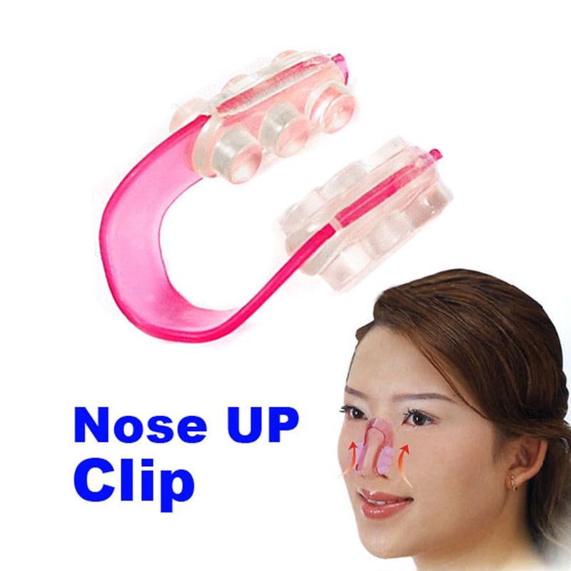Pack Of 2 Silicone Nose Shaper Lift Up and Lifting Clip Kit Pink