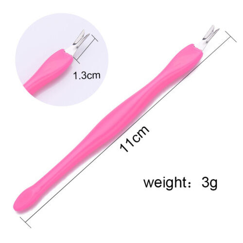 Pack Of 2 - Stainless Steel Dead Skin Remove Fork Nail Art Remover.