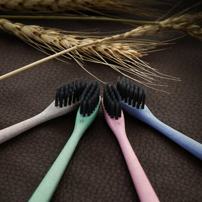 Pack Of 4 - Simple And Innovative For Men And Women With The Same Ecological Toothbrush - Budget Mart