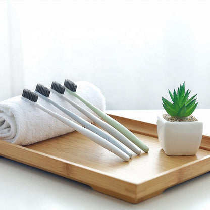 Pack Of 4 - Simple And Innovative For Men And Women With The Same Ecological Toothbrush - Budget Mart