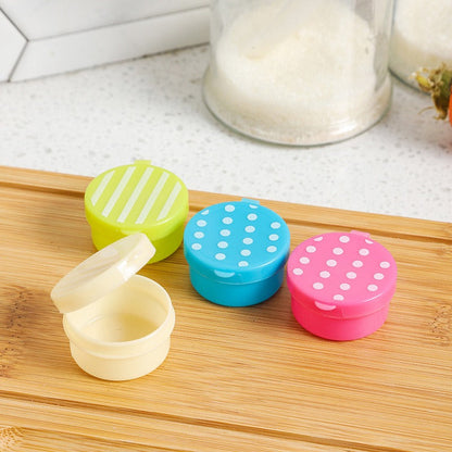 Pack of 4- Mini Portable Sauce Salad Seasoning  Bottles