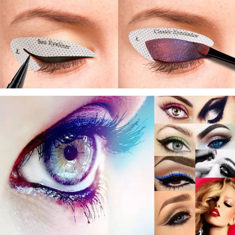Pack Of 4 Quick Eyeliner & Eyeshadow Stencil Stickies