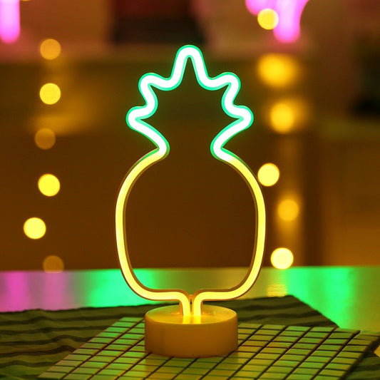 Pineapple Neon LED Night Light - Budget Mart