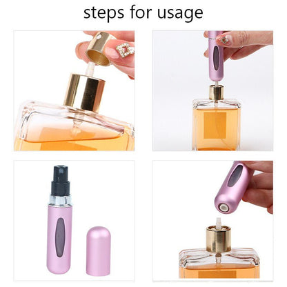 Portable Mini Refillable Perfume Bottle With Spray. - Budget Mart