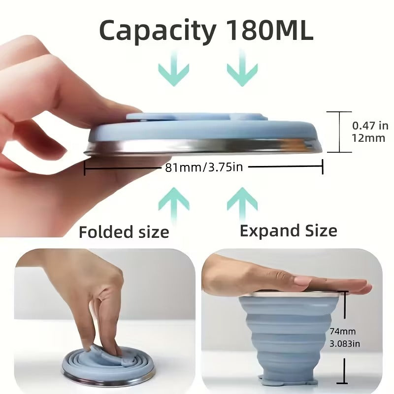 Portable Silicon Folding Glass - Budget Mart