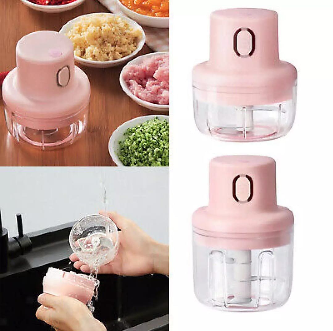 Re-chargeable Intelligent Electric Garlic Machine Garlic Cutter. - Budget Mart