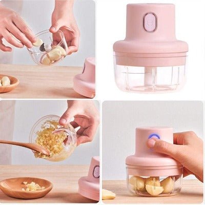 Re-chargeable Intelligent Electric Garlic Machine Garlic Cutter. - Budget Mart