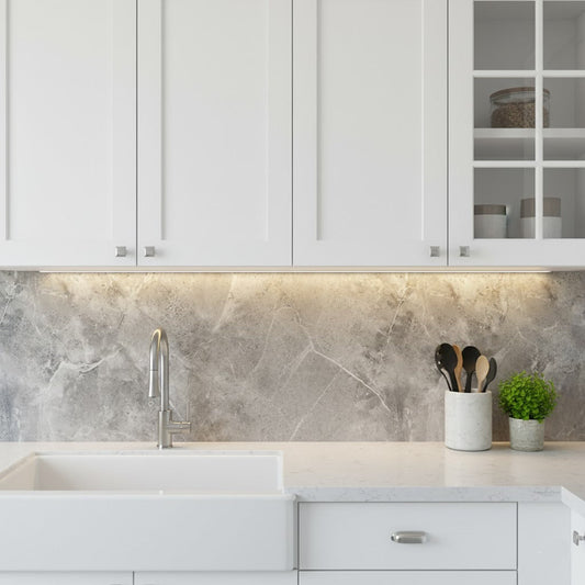 Self Adhesive Foamic Marble Sheet (118x24 Inch) - Budget Mart