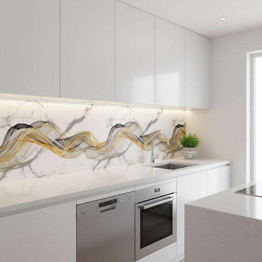 Self Adhesive Foamic Marble Sheet (118x24 Inch) - Budget Mart