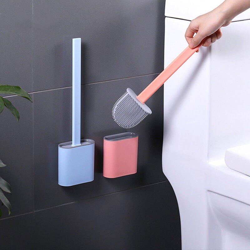 Self Adhesive Silicone Toilet Brush. - Budget Mart