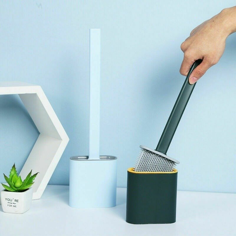 Self Adhesive Silicone Toilet Brush. - Budget Mart