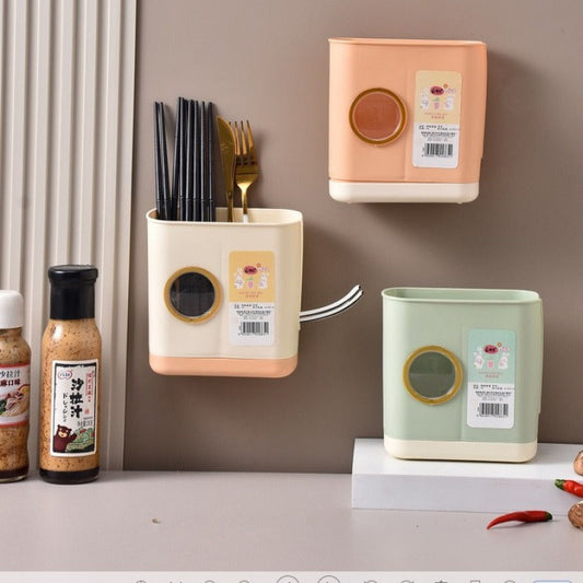 Self-Adhesive Wall Mounted Multi Storage Container - Budget Mart