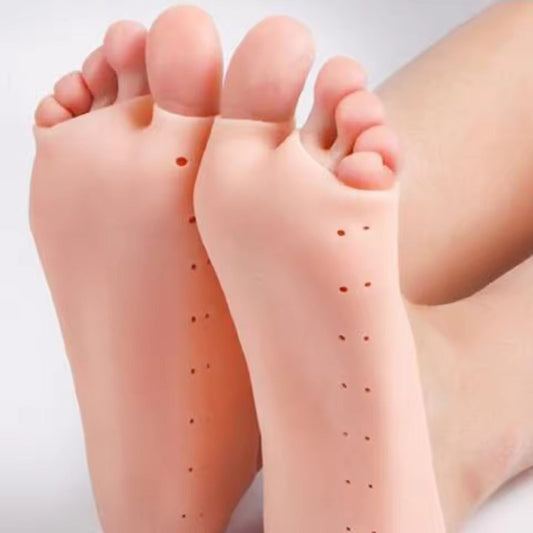 Silicone Heel Moisturizing Full Socks - Budget Mart
