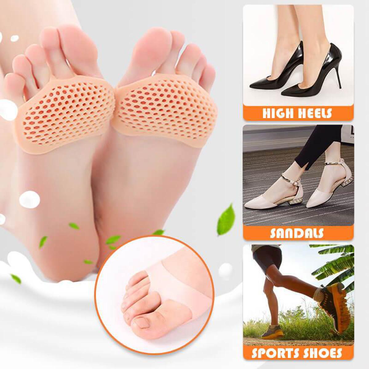 Silicone Insole Pain Relief Forefoot Pads Pair