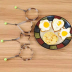 Stainless Steel Fried Egg Mold, 4 Pieces Set