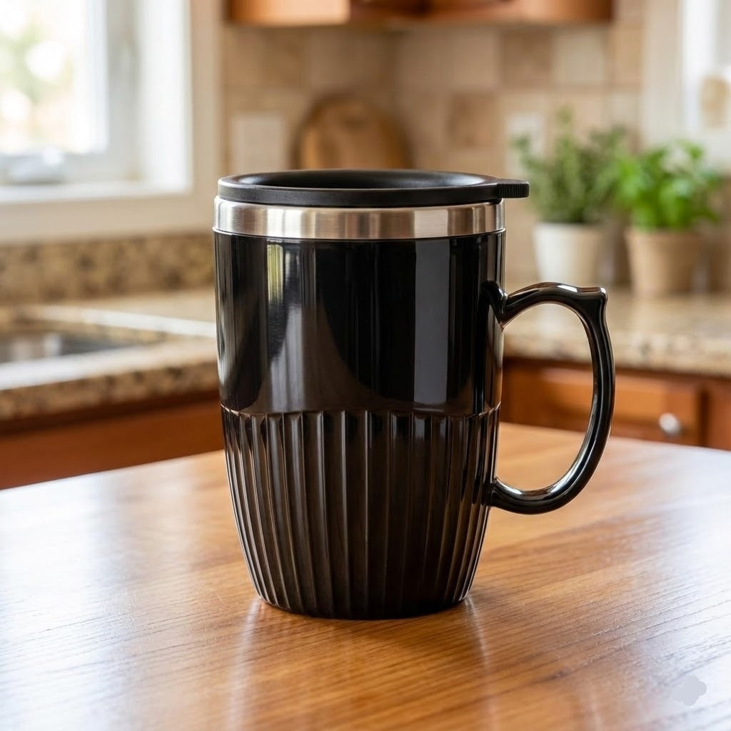 Stainless Steel Heat Insulated Coffee Mug - Budget Mart