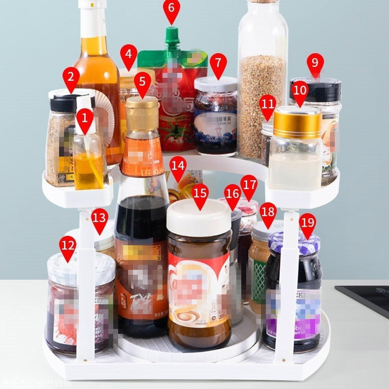 Two-Tiered KItchen Spice Organizer - Budget Mart