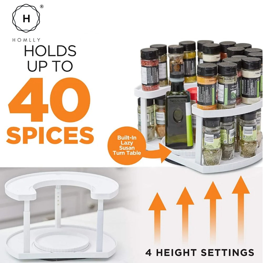 Two-Tiered KItchen Spice Organizer - Budget Mart