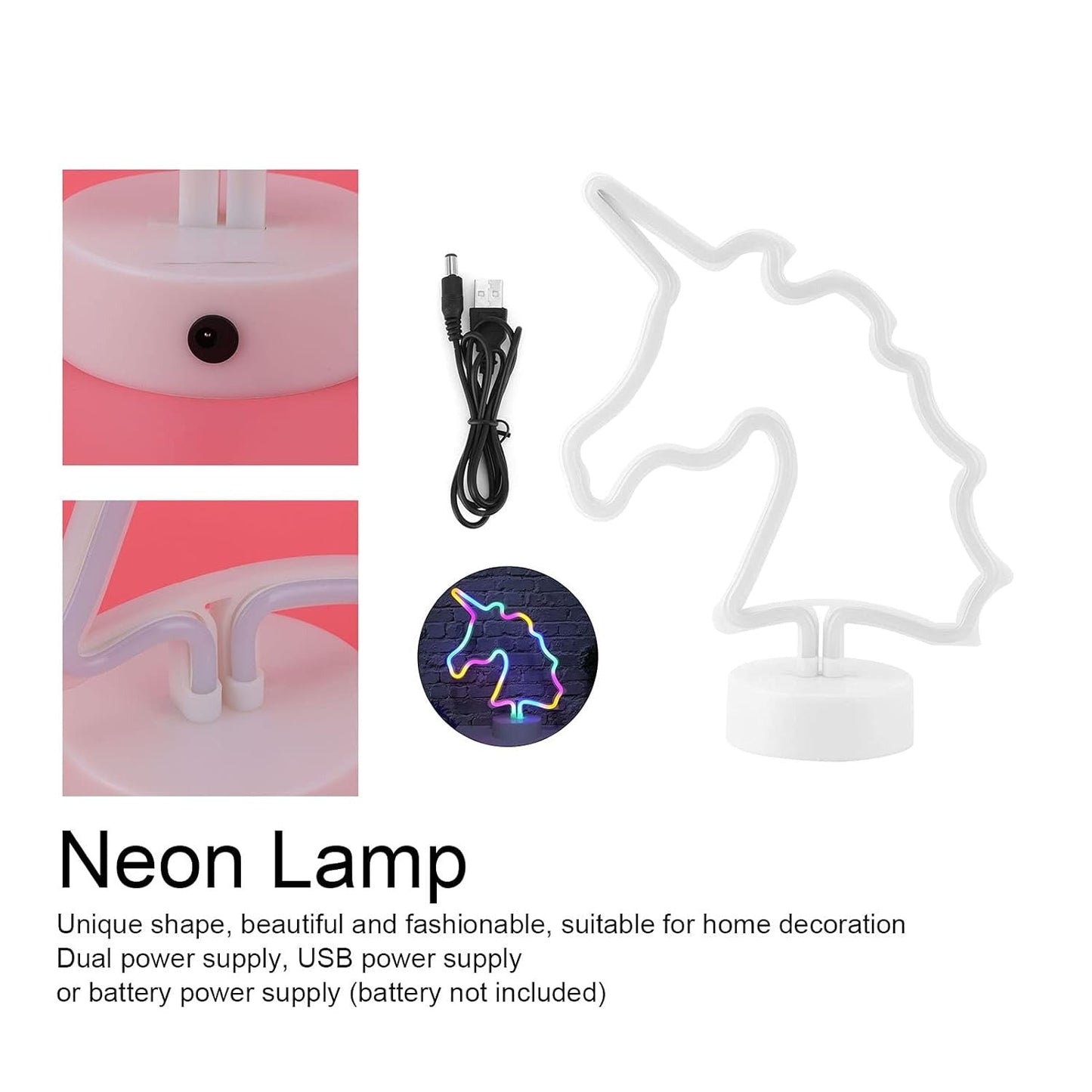 Unicorn Neon LED Night Light - Budget Mart