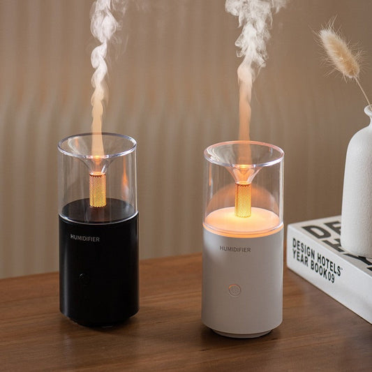 USB Electric Candlelight Aroma Humidifier - Budget Mart