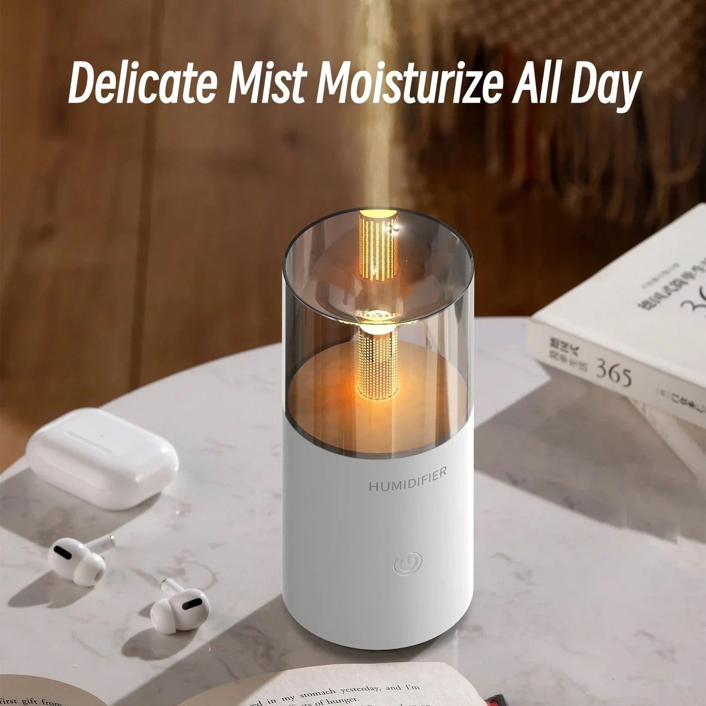 USB Electric Candlelight Aroma Humidifier - Budget Mart