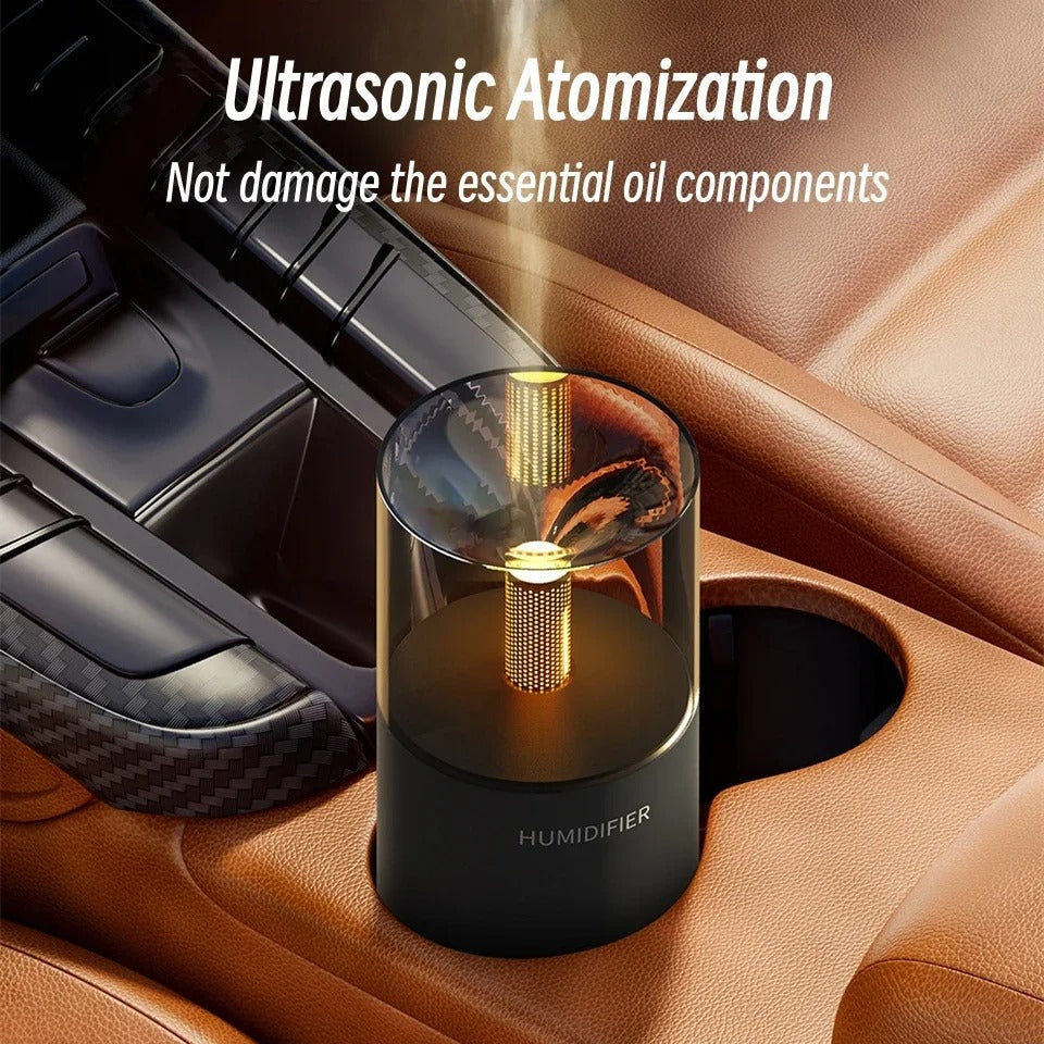 USB Electric Candlelight Aroma Humidifier - Budget Mart