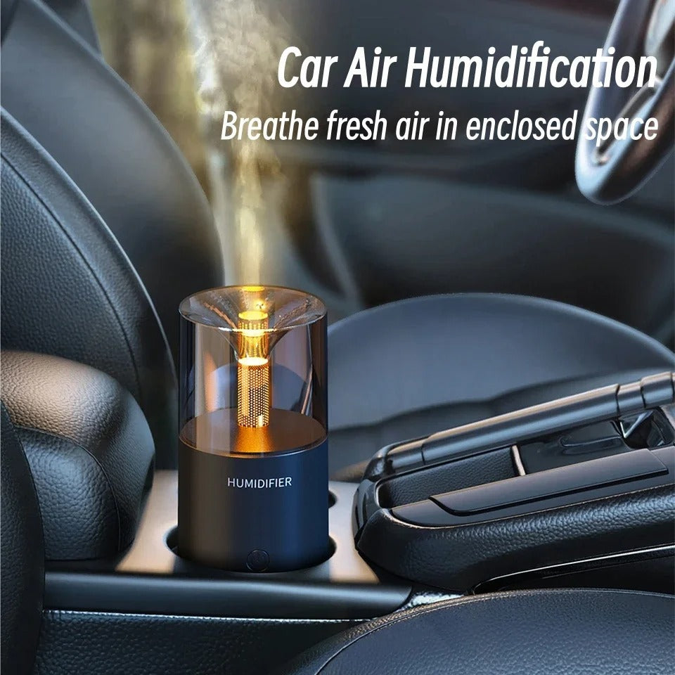USB Electric Candlelight Aroma Humidifier - Budget Mart