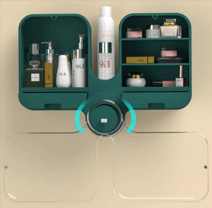 Wall-Mounted Makeup & Cosmetic Organizer - Budget Mart