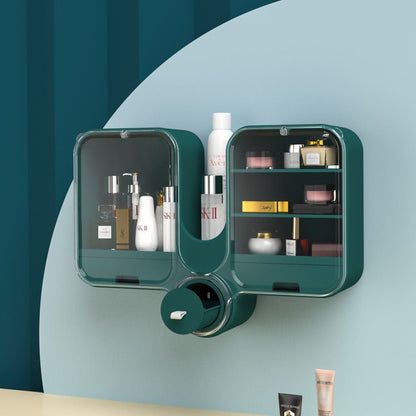 Wall-Mounted Makeup & Cosmetic Organizer - Budget Mart