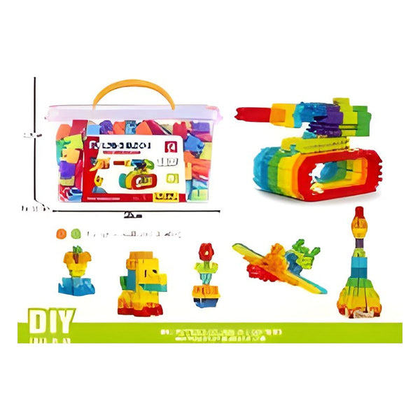 Building Blocks for Kids, 500 Pieces in Carry Box