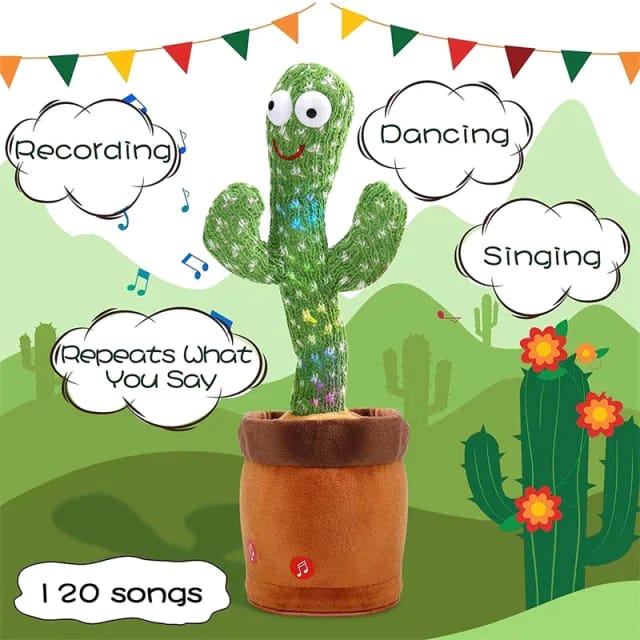 Dancing and Talking Cactus Toy for Kids - Budget Mart