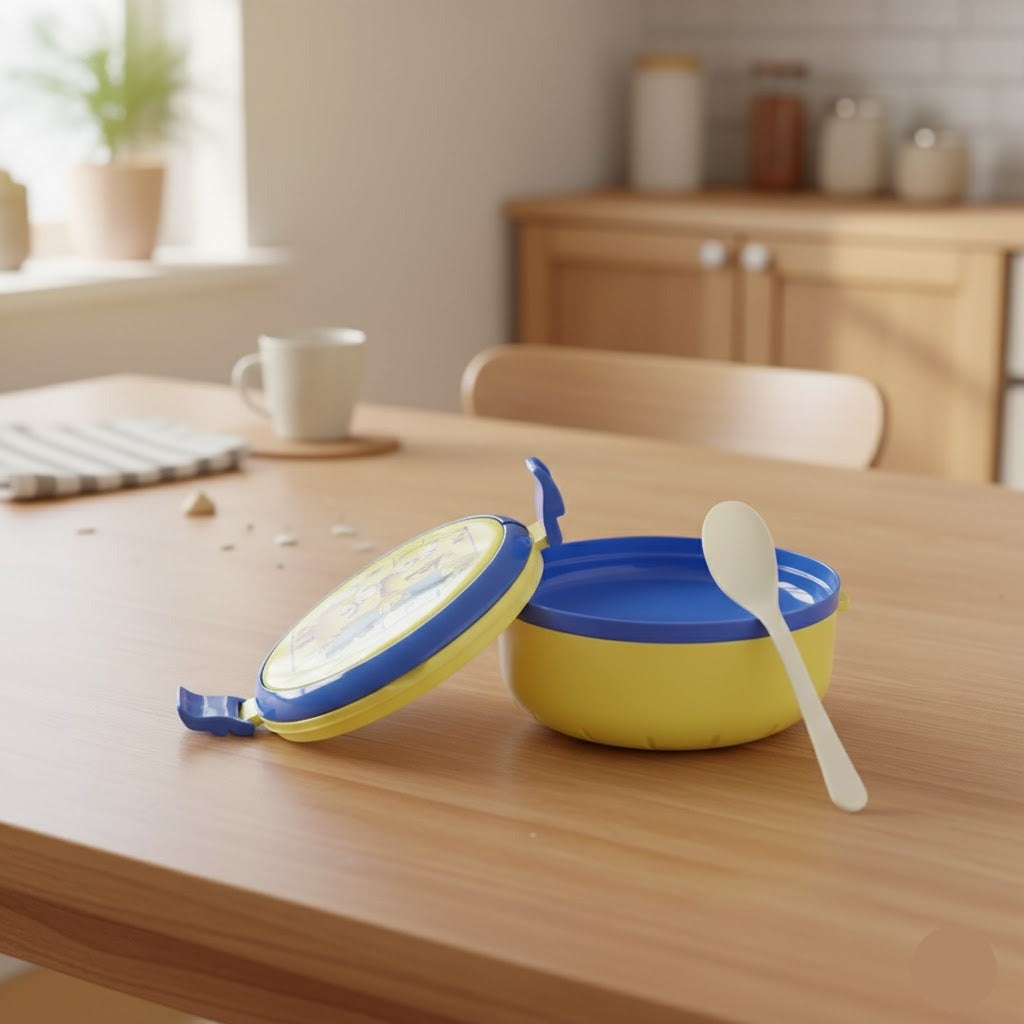 2 Layer Kids Printed Round Lunchbox