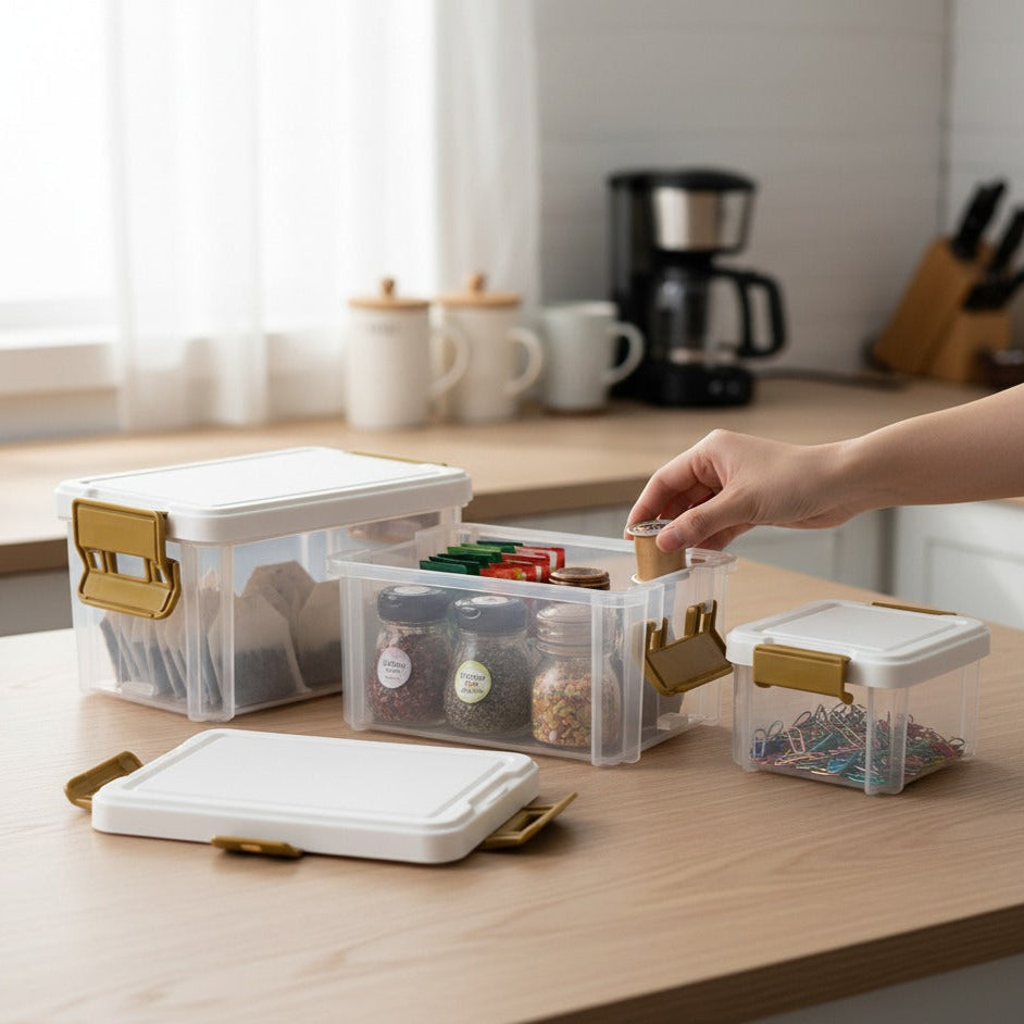 3PCs Multi-Purpose Stackable Storage Organizer