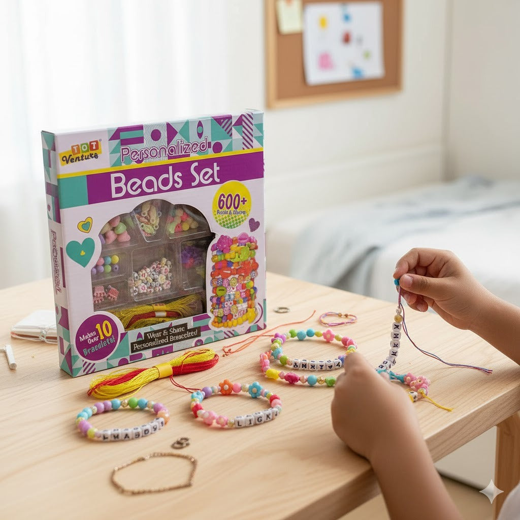 Personalized KIds Beads Bracelet Set