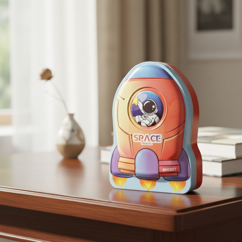 Astronote Rocket Metal Money Saving Box