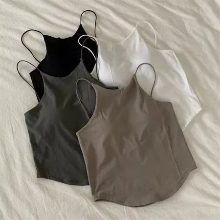 Bra Padding Seamless Women Singlet Top