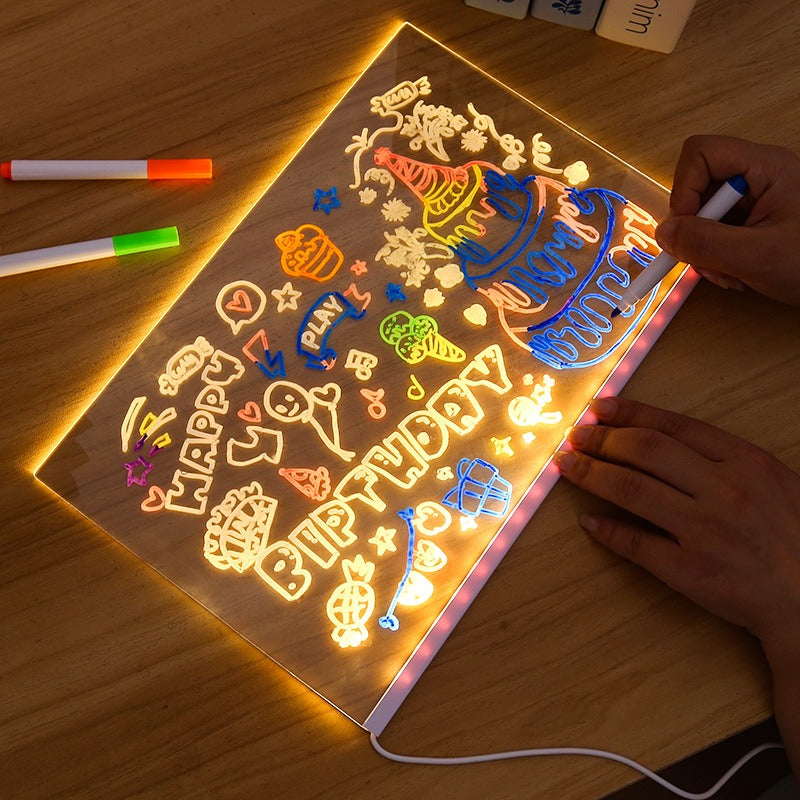 Transparent Acrylic LED Writing Board