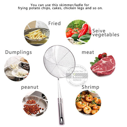 Stainless Steel Food Frying Strainer - Budget Mart