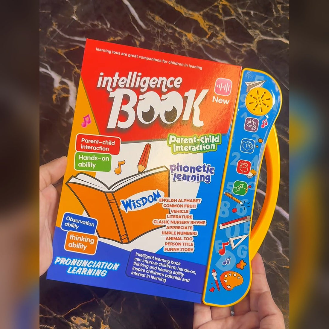 Intelligence Book talking English learning sound book for kids
